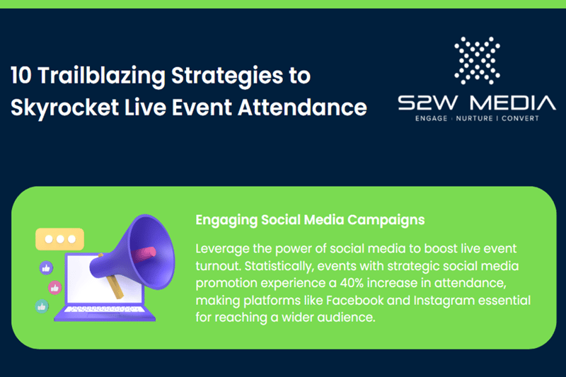[Infographic] 10 Trailblazing Strategies to Skyrocket Live Event Attendance